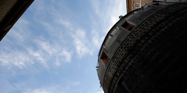 A picture taken Tuesday, Dec. 3, 2013 and showing the building which hosts the Vatican bank, formerly known as the Institute for Religious Works, IOR, inside the Vatican.
