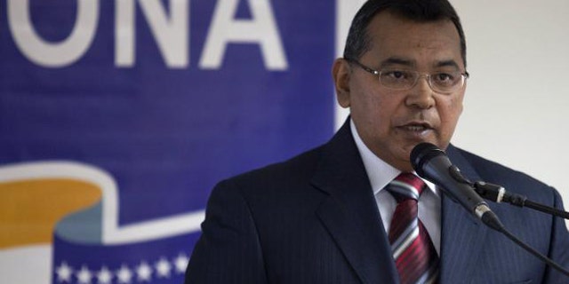 January 11, 2010: Nestor Reverol, the then-Director of Venezuela's National Drug Office (ONA), talks to the media during a meeting in Caracas. (Reuters/Carols Garcia Rawlins)
