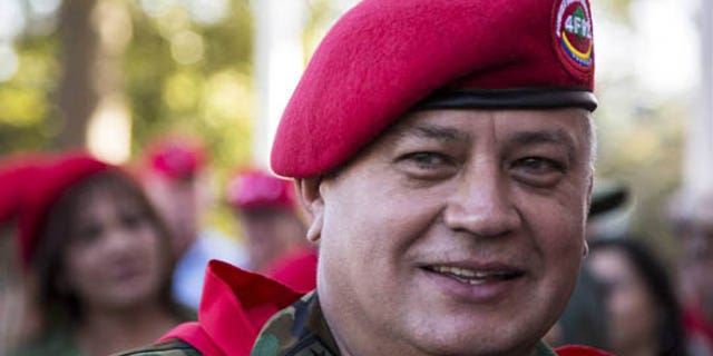This undated photo shows Diosdado Cabello, president of Venezuela’s National Assembly and a leading target of U.S. investigations into alleged drug trafficking and money laundering by senior officials in the South American nation. (Reuters)