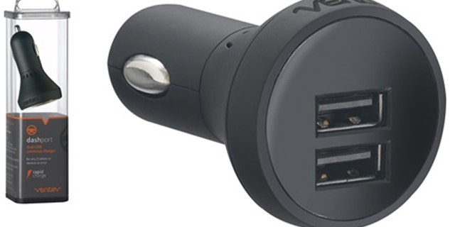 The Ventev Dashport r2200 dual USB charger.