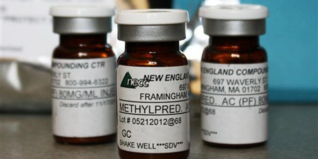 Vials of the injectable steroid implicated in the deadly meningitis outbreak that has spread to 11 states so far.