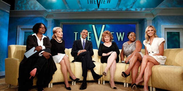 The hosts of "The View" with President Barack Obama