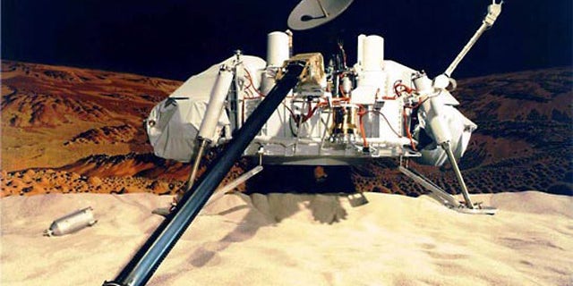 The Viking landers carried four instruments designed to search for signs of Martian life: a gas chromatograph/mass spectrometer, as well as experiments for gas exchange, labeled release, and pyrolytic release.