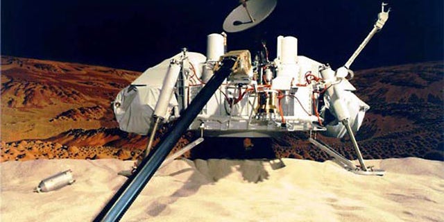 The Viking landers carried four instruments designed to search for signs of Martian life: a gas chromatograph/mass spectrometer, as well as experiments for gas exchange, labeled release, and pyrolytic release.