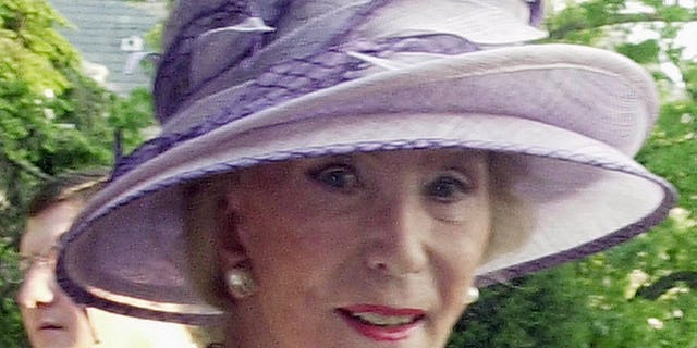 May 12, 2004: German socialite, Viola Drath, at the annual Woodrow Wilson home garden party and hat contest in Washington. Drath's husband, Albrecht Muth, is due in court to face charges that he killed the much-older woman in their million-dollar Washington home. Forty-seven-year-old Muth was scheduled to appear before a judge after his arrest for second-degree murder.