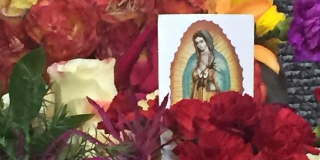An investigation is underway to figure out whether there was a natural cause behind the liquid found on the hollow bronze sculpture, the diocese said.