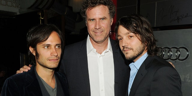 Nov. 7, 2010: (L-R) Executive producer Gael García Bernal, actor Will Ferrell and director Diego Luna arrive at the screening during AFI FEST 2010 in Hollywood, Calif.