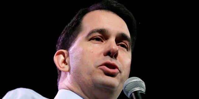 FILE: Jan. 24, 2015: Wisconsin Gov. Scott Walker at the Freedom Summit in Des Moines, Iowa.