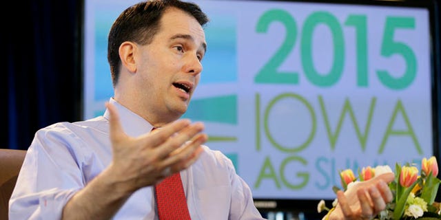 March 7, 2015: Wisconsin Gov. Scott Walker at the Iowa Agriculture Summit, Des Moines, Iowa.