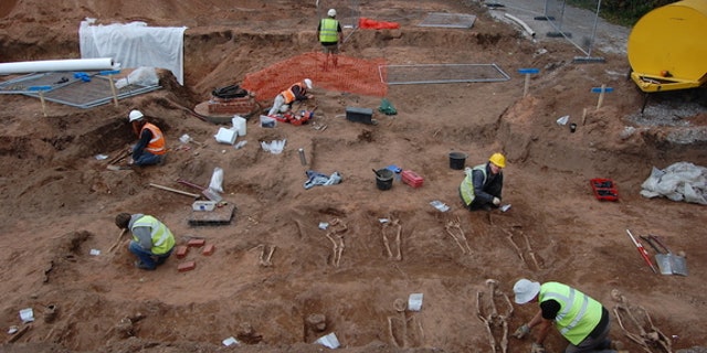 Archaeologists found the shallow graves during a construction project in August. The graves are relatively shallow — just about 1.6 feet (0.5 meters) below ground.