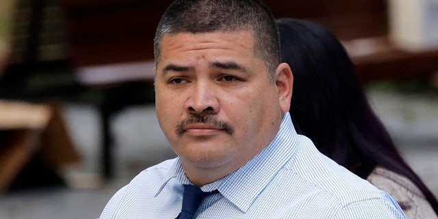 FILE - In tis Monday, Sept. 21, 2015, file photo, Raymond Fryberg, the father of the Washington state teenager who fatally shot four classmates and himself at Marysville-Pilchuck High School in October 2014, arrives at the federal courthouse in Seattle. (AP Photo/Ted S. Warren, File)