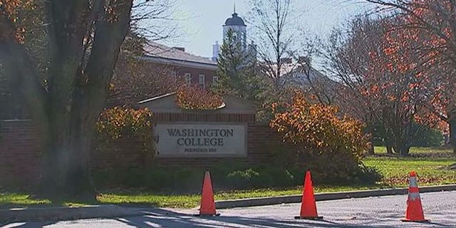 Nov. 16, 2015: This photo shows the campus of Washington College in Chestertown, Md. The school is closed until Nov. 29 amid an ongoing search for a missing student who is believed to have retrieved a gun from his home outside Philadelphia. (WTTG)