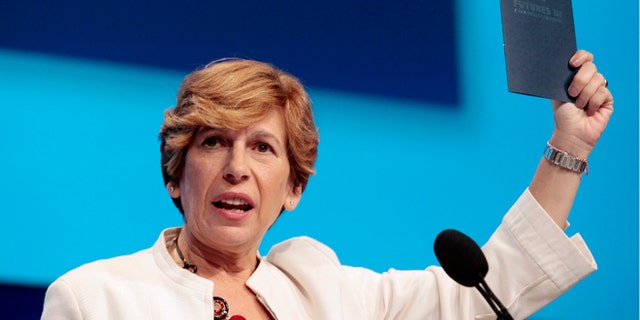 July 28, 2012: Randi Weingarten, president of the American Federation of Teachers, speaks at a convention in Detroit, Michigan. (Reuters)