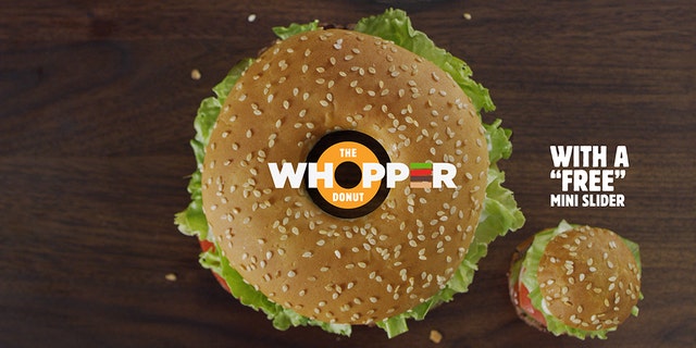 Burger King is planning to sell the "Whopper Donut" on National Doughnut Day.