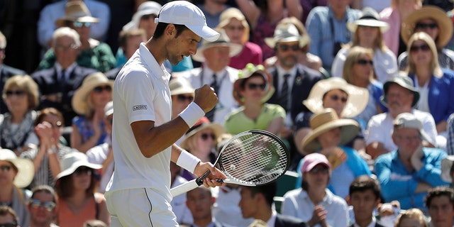 Djokovic won the game in a tie-break in the third set.