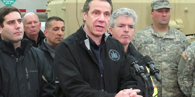 Jan. 27, 2015: Gov. Andrew Cuomo speaks at a news conference in Lindenhurst, N.Y. (AP Photo/Frank Eltman)