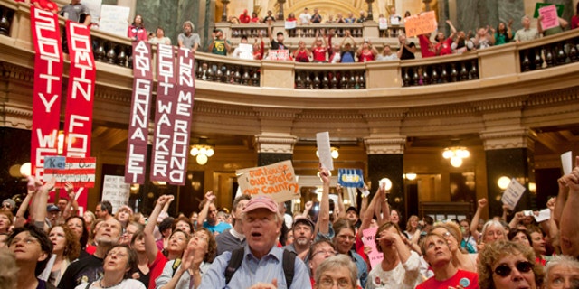 WISCONSIN/PROTESTS-SCENE