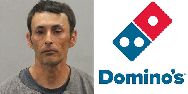 A Domino's customer was arrested after getting into a fight with staff over his "pizza points" and taunting police officers.