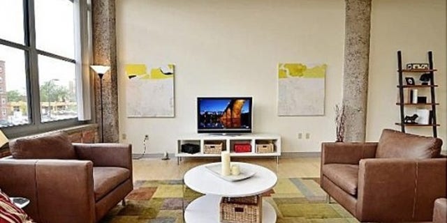 This Minneapolis condo features a modern decor scheme.