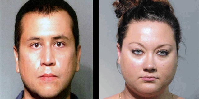 Left: George Zimmerman and his wife (Right) Shellie Zimmerman.