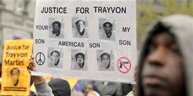 March 24: Donna Coley-Trice, joins a rally demanding justice for Trayvon Martin in Freedom Plaza in Washington.