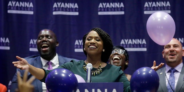 Ayanna Pressley, who had won the support of Alexandria Ocasio-Cortez, has beaten Republican Michael Capuano for a long time. (Associated Press)