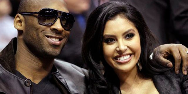 Feb. 13, 2010: Los Angeles Lakers guard Kobe Bryant and his wife, Vanessa, attend the skills competition at the NBA basketball All-Star Saturday Night in Dallas. (AP)