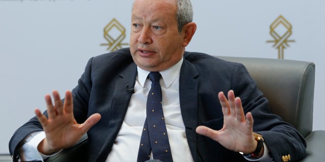 March 15, 2015 - FILE photo of Egyptian billionaire Naguib Sawiris in Sharm el-Sheikh, south of Cairo. Sawiris has offered to buy an island off Italy or Greece and develop it to help Mideast refugees.