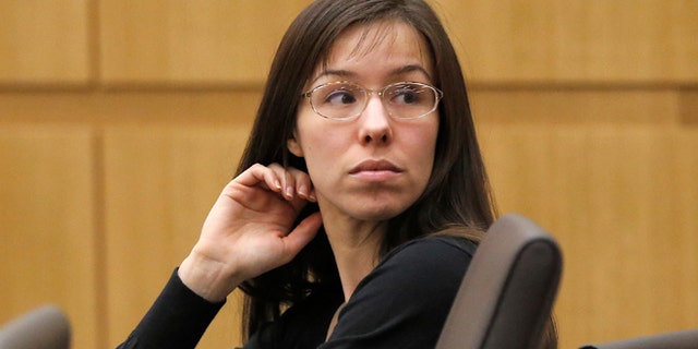 Jodi Arias appearing for her trial on Jan. 9, 2013.