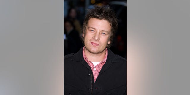 File - Chef Jamie Oliver arrives for a taping of the "Late Show with David Letterman," in this Nov. 10, 2008 file photo taken in New York.