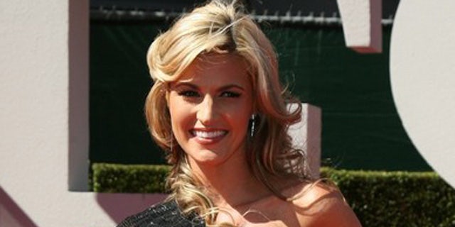 ESPN television sportscaster Erin Andrews arrives at the 2009 ESPY Awards in Los Angeles in this file photograph.