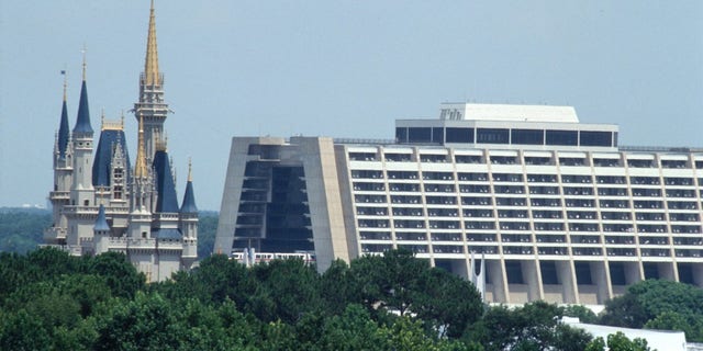 The spires of Cinderella Castle at the Magic Kingdom are part of the view for guests who stay at Disney’s Contemporary Resort.