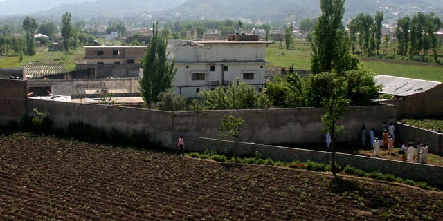May 3: A view of Usama bin Laden's compound in Abbottabad, Pakistan.