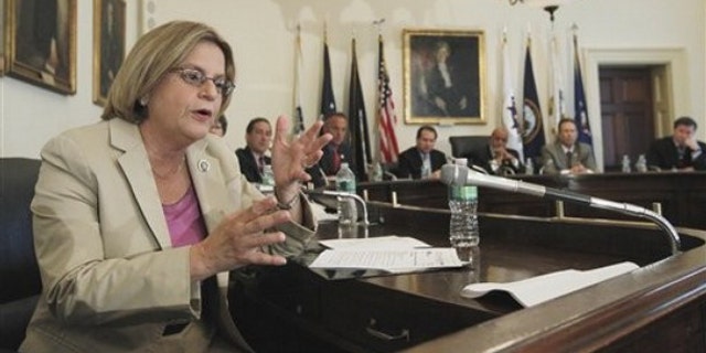 In this May 19, 2010, file photo, Rep. Ileana Ros-Lehtinen, left, gestures during a meeting on Capitol Hill.