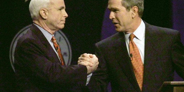 McCain would eventually endorse George W. Bush for the Republican presidential nominee. Bush would win the presidency.