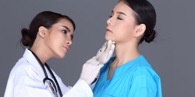 With Kybella, a healthcare provider will make multiple small injections under the chin in order to treat the excess fat.