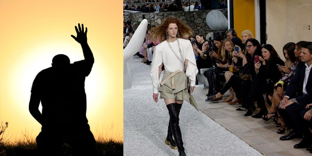 A shaman was allegedly hired to stop any sudden storms ahead of the Louis Vuitton Cruise 2019 Collection presented at the Maeght Foundation in Saint Paul de Vence, southeastern France.