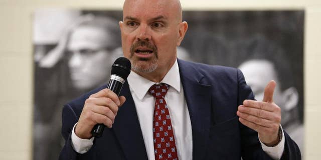 FILE - In this Feb. 11, 2016 file photo, Michael O'Malley speaks at a community forum at the Harvard Community Services Center in Cleveland. Cuyahoga County prosecutor O'Malley said Tuesday, Feb. 14, 2017 that more sexual assault cases are expected to be found as his office continues to review more than 1,900 cases categorized as inactive since 2012. O'Malley said Tuesday it's likely that hundreds of criminal charges from the cases prosecutors failed to enter into the Juvenile Court's tracking database and determine whether charges were warranted. (AP Photo/Tony Dejak, File)