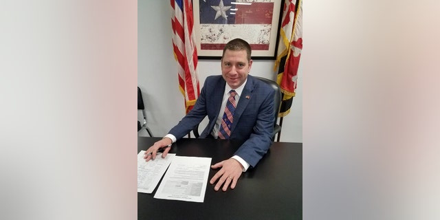 Sheriff’s deputy Aaron Penman, a Harford County Republican who is running for a seat in the Maryland House of Delegates, seat raffled off an AR-15 assault weapon at a Saturday night fundraiser celebrating the Second Amendment — only days after the same type of weapon was used to kill 17 people at a Florida high school. (Facebook)