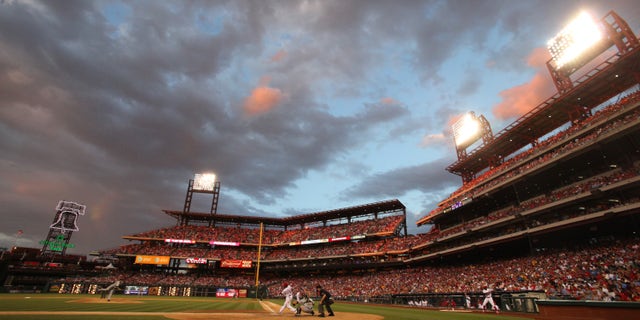 Shortstop Jimmy Rollins #11 of the Philadelphia Phillies bats during a game against the Pittsburgh Pirates at Citizens Bank Park on June 25, 2012 in Philadelphia, Pennsylvania. (Photo by Hunter Martin/Getty Images)