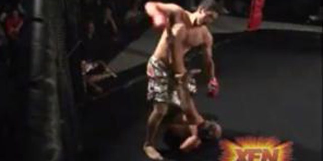 Video of a cage fight between Abdulazeez and Timmy Hall was on the Internet until recently. (Screengrab)