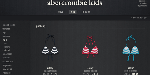 abercrombie kids girls clearance