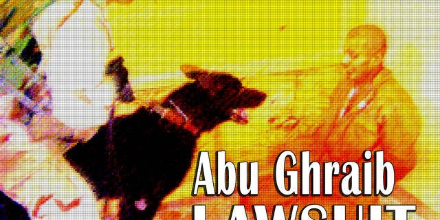 ** ** HOLD FOR RELEASE UNTIL 12:01 A.M. EDT, WEDNESDAY, JUNE 18, 2008 ** ** ** FILE ** This file image obtained by The Associated Press shows Sgt. Michael Smith, left, with his dog Marco, watching a detainee at an unspecified date in 2003 at the Abu Ghraib prison in Baghdad, Iraq. Years after being released by the U.S. military, former detainees held in Abu Ghraib and Guantanamo Bay Naval Base are suffering debilitating injuries and mental disorders from their interrogation and alleged torture, according to a new report by a human rights group. (AP Photo/File)