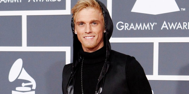 FILE PHOTO: Singer Aaron Carter poses on the red carpet at the 52nd annual Grammy Awards in Los Angeles January 31, 2010. REUTERS/Mario Anzuoni/File Photo - RC164BD8E5F0