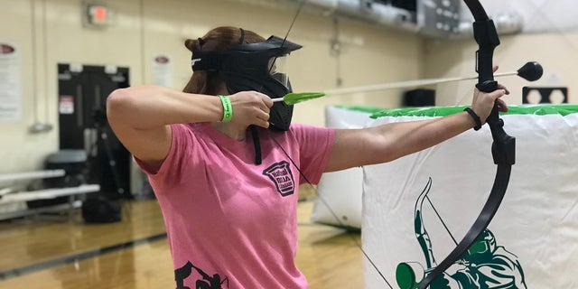 Karen Staples has been playing Archery Attack since it began at Ninja Quest in the summer of 2017, Marietta, GA.
