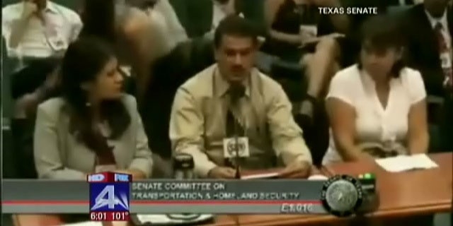 A Texas state senator angrily criticized a man for giving his testimony in Spanish during a committee hearing in Austin on Monday, telling the man to "speak English."