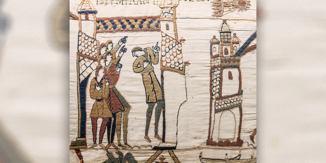 The Bayeux Tapestry features a depiction of the 1066 Halley's Comet. (Credit: Myrabella/CC by 1.0)