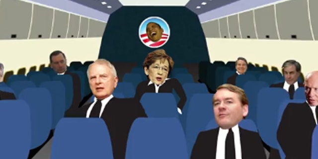 Shown here is a shot from the latest Republican National Committee ad. (YouTube)