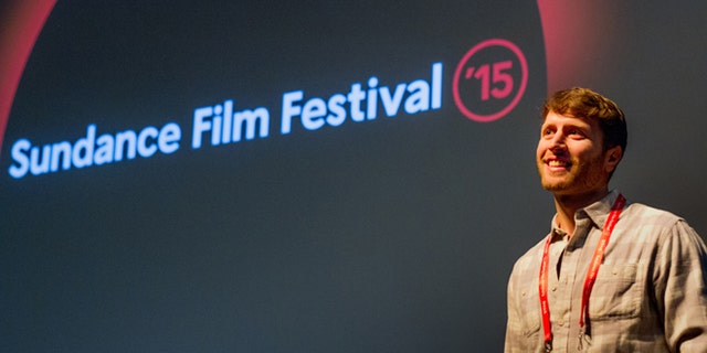 Director Matthew Heineman speaks to audience after premiere of "Cartel Land" at the Sundance Film Festival.