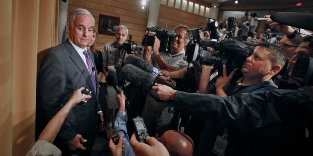 July 14: Gov. Mark Dayton speaks to the media at the University of Minnesota's Hubert H. Humphrey School after announcing he would seek a budget deal with GOP leaders in Minneapolis.